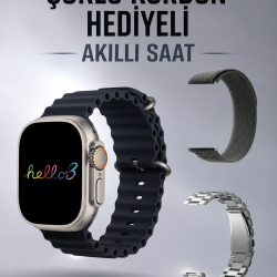 Mey İthalat® Akıllı Saat Yeni Nesil Bluetooth Bağlantılı Uyku Sağlık Takibi GPS Ve NFC Uyumlu