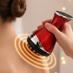 Mey İthalat® Akıllı Vakumlu Masaj Aleti Isı ve Titreşim Destekli Kupa Terapi Cihazı