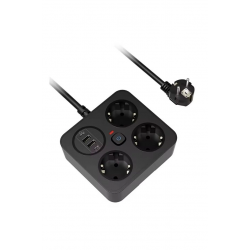 Mey İthalat®  Akım Korumalı Avrupa Tip-C USB Soket Kartı 2 Metre - Güvenli ve Uzun Kablo Çözümü