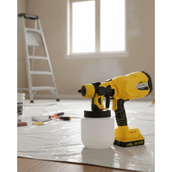 Mey İthalat® Akülü Boya Püskürtme Tabancası Ayarlanabilir Sprey ve Fan Ayarı