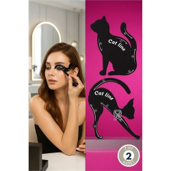 Mey İthalat® Alessandra Vante Serisi 10 Formlu Kedi Gözü Eyeliner Şablonu - 4 lü Profesyonel Set 722908