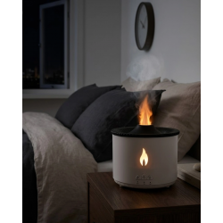 Mey İthalat® Alev ve Volkan Efektli Ultrasonik Aroma Difüzörü LED Gece Lambalı Hava Nemlendirici