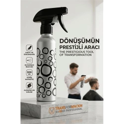 Mey İthalat® Alüminyum Metal Berber Kuaför Su Spreyi Şişesi Profesyonel Saç Fısfısı 300 ML 723021