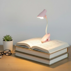 Mey İthalat®  a Model Mandallı LED Kitap Okuma ası – Kıvrılabilir Esnek Gövdeli, Taşınabilir Gece ası & Masaüstü Okuma Işığı