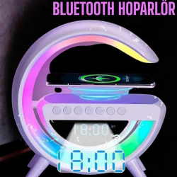 Mey İthalat® Android Uyumlu Akıllı Bluetooth Hoparlör Kablosuz Şarj Cihazı Standı