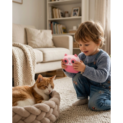 Mey İthalat® Anında Çıktı Veren Çocuk Kamerası 5 Rulo Kağıt 6 Kalem Setli Eğitici Oyuncak Fotoğraf Makinesi