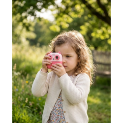 Mey İthalat® Anında Fotoğraf Baskılı Çocuk Kamerası 5 Rulo Kağıt 6 Renk Kalem Hediyeli Eğitici Oyuncak Kamera