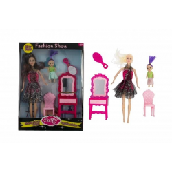 Mey İthalat® Anlily Bebek ve Oyuncak Makyaj Masası Yavrulu Bebekli