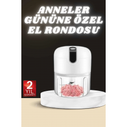 Mey İthalat® Anneler Gününe Özel Hediye El Rondosu Doğrayıcı Şarjlı Taşınabilir