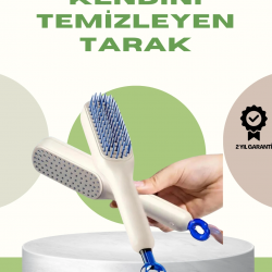 Mey İthalat® Anti-Statik Saç Tarağı – Kolay Temizlenebilir, Silikon Masaj Uçlu, Kompakt Boyut