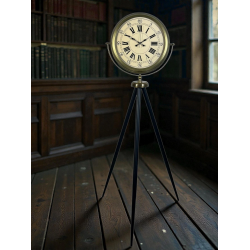 Mey İthalat® Antik Görünümlü Eskitme Tripod Ayaklı Saat