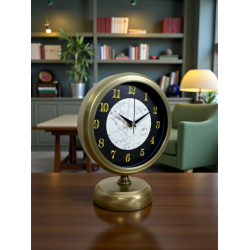 Mey İthalat® Antique Aura 25 x 20 Cm Eskitme Metal Masa Saati