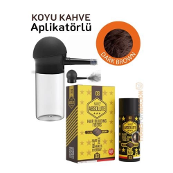 Mey İthalat® Aplikatörlü Saç Dolgunlaştırıcı Fiber Topik Toz KOYU TON KAHVERENGİ 721501