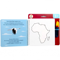 Mey İthalat®  Aqua Magic Kıtalar Sihirli Boyama Kitabı