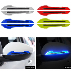 Mey İthalat® Araba Ayna Çarpma Koruyucu Renkli Reflektif Şerit