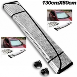 Mey İthalat® Araba Ön Cam Güneşliği 130*60 cm Parlak
