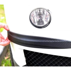 Mey İthalat® Araba Tampon Koruyucu Karbon Desenli Siyah Beyaz