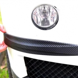 Mey İthalat® Araba Tampon Koruyucu Karbon Desenli Siyah Beyaz