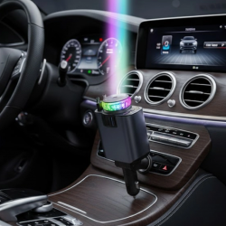 Mey İthalat® Araç Çakmak Girişli Şarj Cihazı Nemlendirici ve Aromaterapi Özellikli