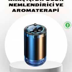Mey İthalat® Araç İçi Difüzör Yıldız Projeksiyonlu ve Aromaterapi Özellikli