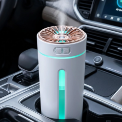 Mey İthalat® Araç İçi Hava Nemlendirici 5 Esans Hediyeli LED Işıklı USB Buhar Makinesi