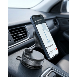 Mey İthalat® Araç İçi Manyetik Navigasyon Telefon Tutucu Güçlü Mıknatıslı Stand