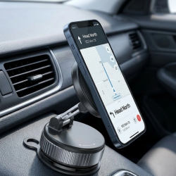 Mey İthalat® Araç İçi Manyetik Navigasyon Telefon Tutucu Güçlü Mıknatıslı Stand