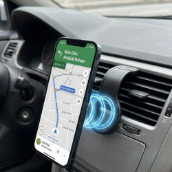 Mey İthalat® Araç İçi Manyetik Telefon Tutucu Alüminyum Gövdeli Navigasyon Standı