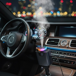 Mey İthalat® Araç İçi Nemlendirici Aromaterapi ve Hızlı Şarj Bir Arada