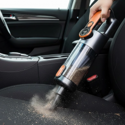 Mey İthalat® Araç İçi Uyumlu Şarjlı El Süpürgesi Dar Alan Temizlik Aparatlı