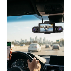 Mey İthalat® Araç İçi WiFi Destekli Full HD Kamera Geniş Açılı Gece Görüşlü