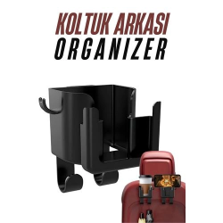 Mey İthalat® Araç Koltuk Arkası Organizer Bardak Telefon Tutucu 721494