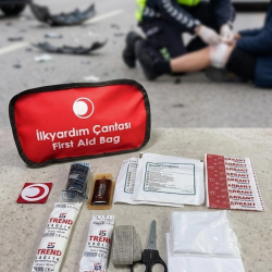 Mey İthalat® Araç ve Ev İçin İlk Yardım Çantası Eksiksiz Acil Müdahale Seti