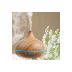 Mey İthalat® Aroma Difüzör Gece Işığı 7 Led Nemlendirici Kumandalı 550 ml Buhar Makinesi