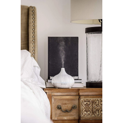 Mey İthalat® Aroma Difüzör Gece Işığı 7 Led Nemlendirici Kumandalı 550 ml Buhar Makinesi