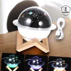 Mey İthalat® Aromaterapi Hava Nemlendirici Masa ve Gece Lambası