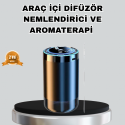 Mey İthalat® Aromaterapili Araç İçi Difüzör USB Bağlantılı ve Yıldız Işıklı