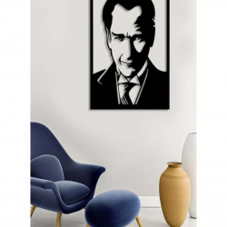 Mey İthalat® Atatürk Silüet Ahşap Duvar Tablosu
