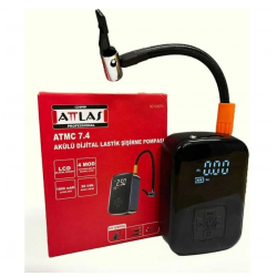 Mey İthalat® Attlas Atmc 7.4 Akülü Dijital Lastik Pompası