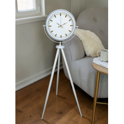 Mey İthalat® Aura Beyaz Tripod Ayaklı Saat