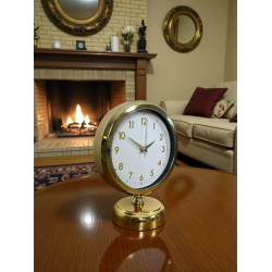 Mey İthalat® Aura Gold Modern 25 x 20 Cm Metal Masa Saati