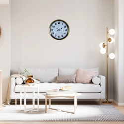 Mey İthalat® Aurelia Gold 40 Cm Metal Duvar Saati