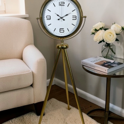 Mey İthalat® Aurora Gold Ayaklı Tripod Saat