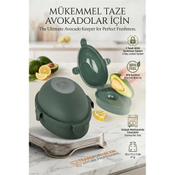 Mey İthalat® Avokado Saklama Kabı | Kilitli Taze Tutucu Koruyucu Kutu | Kararmaya Son 723084