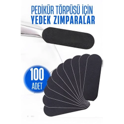 Mey İthalat® Ayak Törpü Yedeği Yapışkanlı Törpü Zımparası Pedikür Törpü Yedeği 100 ADET 716031
