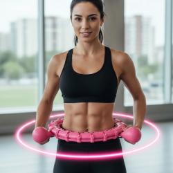 Mey İthalat® Ayarlanabilir Akıllı Hula Hoop 680 Gr Ağırlıklı Egzersiz Halkası