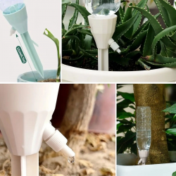 Mey İthalat®  Ayarlanabilir Akış Hızına Sahip Damlama Sulama Çivileri 3lü Otomatik Bitki Sulama Aparatı Tüm Pet Şişelere Uyumlu