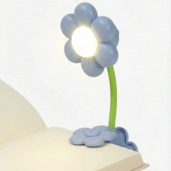 Mey İthalat®  Ayçiçeği Model Mandallı LED Kitap Okuma ası – Kıvrılabilir Esnek Gövdeli, Taşınabilir Gece ası & Masaüstü Okuma Işığı