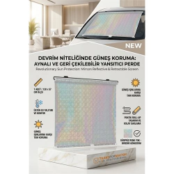 Mey İthalat® Aynalı Yansıtıcılı Açılır Kapanır Ön Cam Perdesi 425845