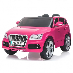 Mey İthalat®  Babyhope 437 Audi Q-SUV 12V Pembe Akülü Araba